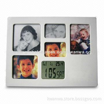 2014 Latest Six Pictures Photo Frame with Recording Function, Large Space and Alarm ClockNew